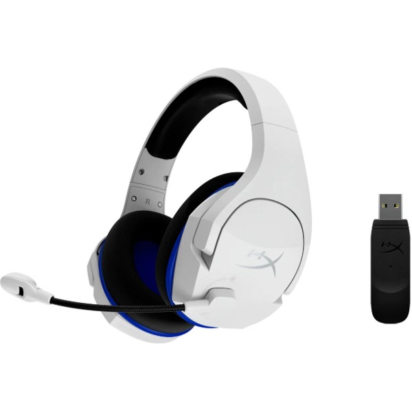 Фото - Гарнітура бездротова ігрова HyperX Cloud Stinger Core Wireless для PS4\PS5 White (4P5J1AA)